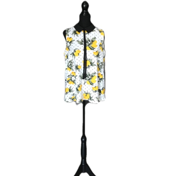 🎀NWT Faith & Joy Los Angeles Floral Large Size Ladies Sleeveless Blouse Top - Picture 3 of 8